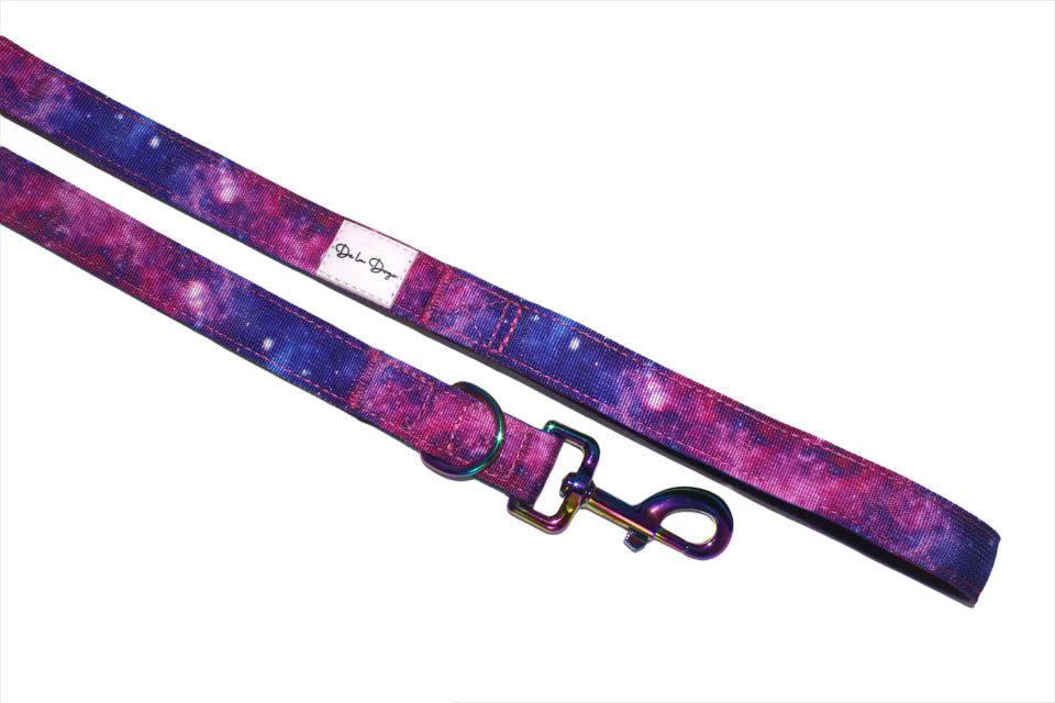 Defence Dog Leash - Iridescent - Ultraviolet Galaxy