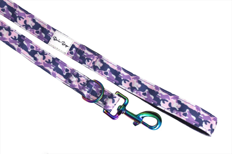 Defence Dog Leash - Iridescent - Amethyst