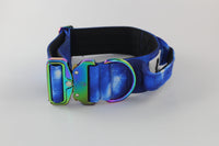 Defence Dog Collar - Iridescent - Midnight Blues